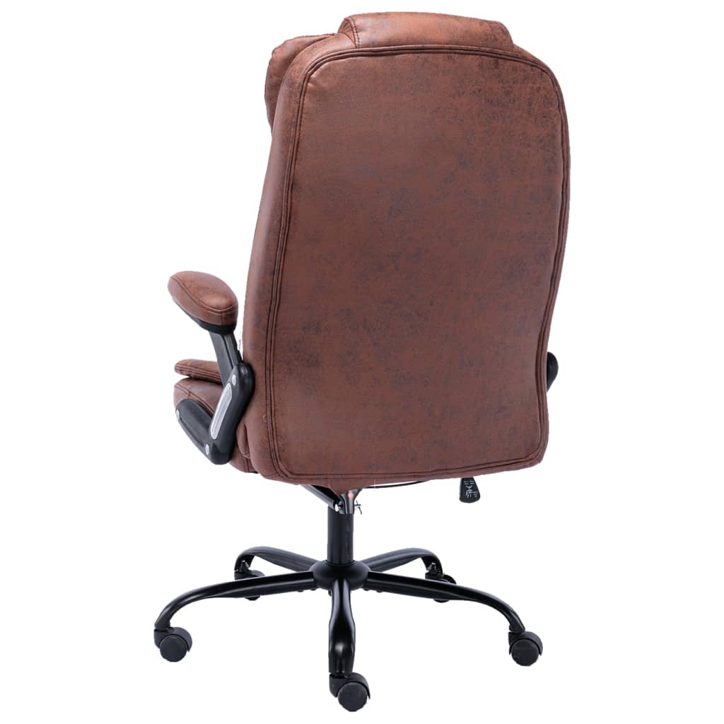 Cadeira de escritório couro artificial cinzento-claro