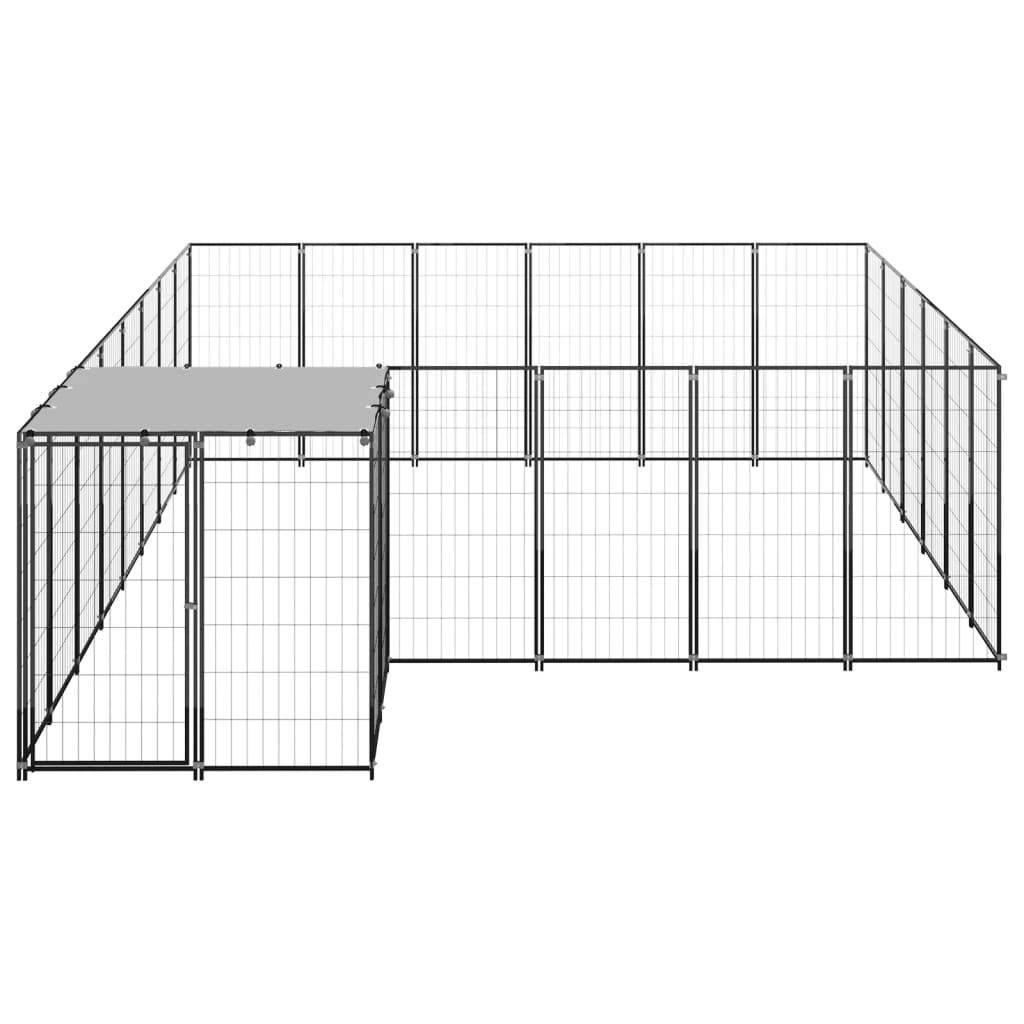 Canil 12,1 m² aço preto