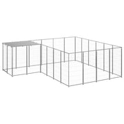 Canil 8,47 m² aço prateado