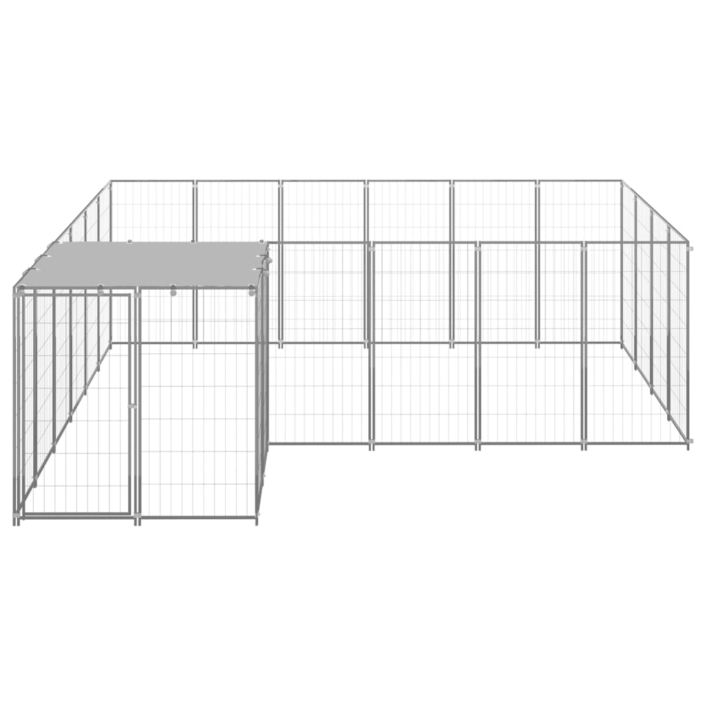 Canil 8,47 m² aço prateado