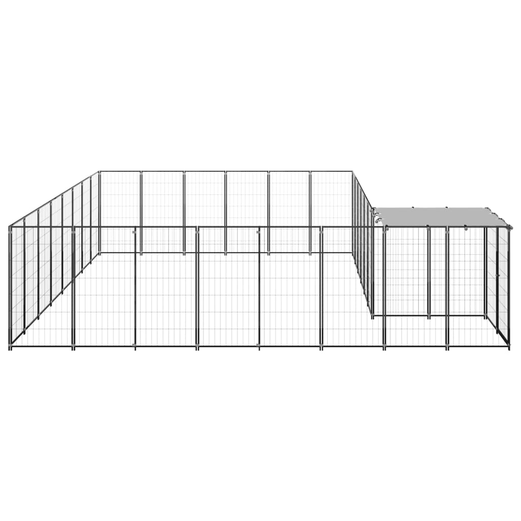 Canil 15,73 m² aço preto