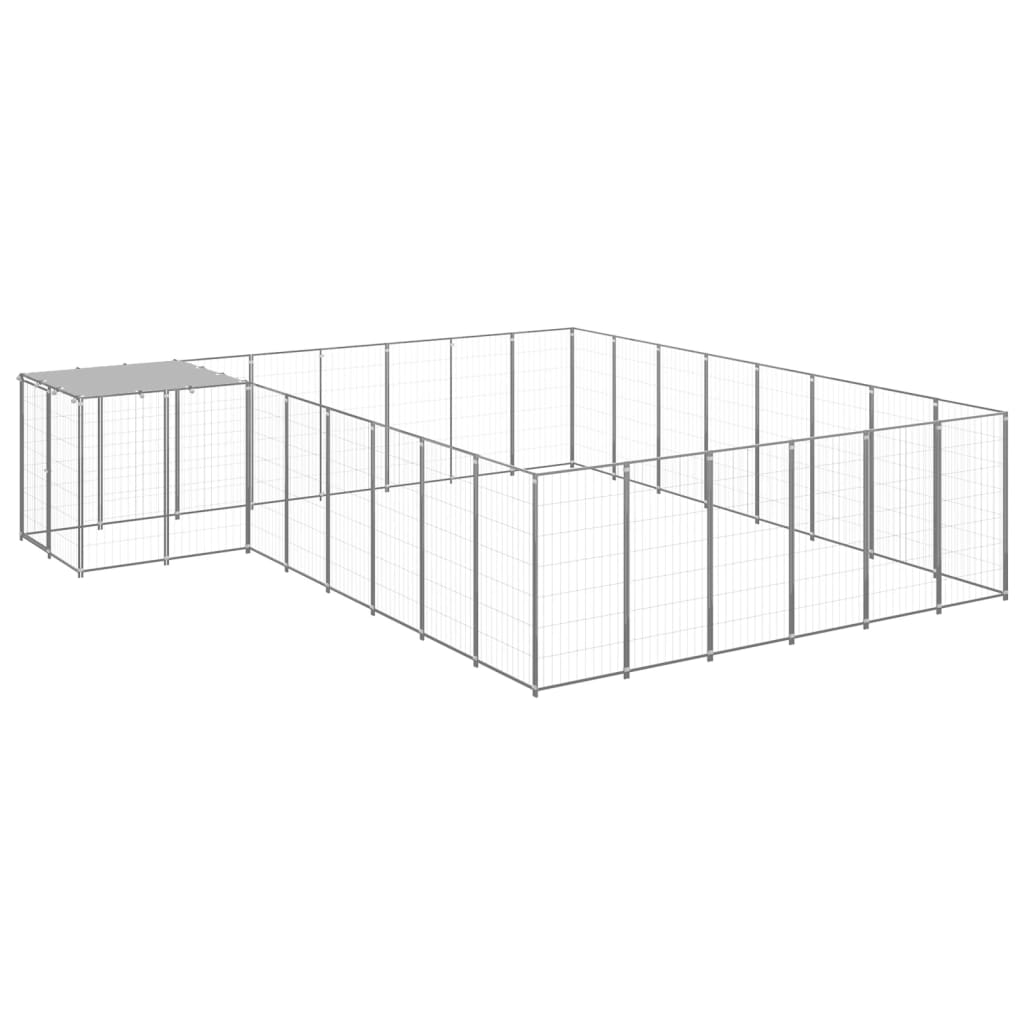 Canil 15,73 m² aço prateado