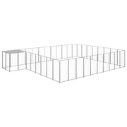 Canil 25,41 m² aço prateado