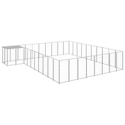 Canil 25,41 m² aço prateado