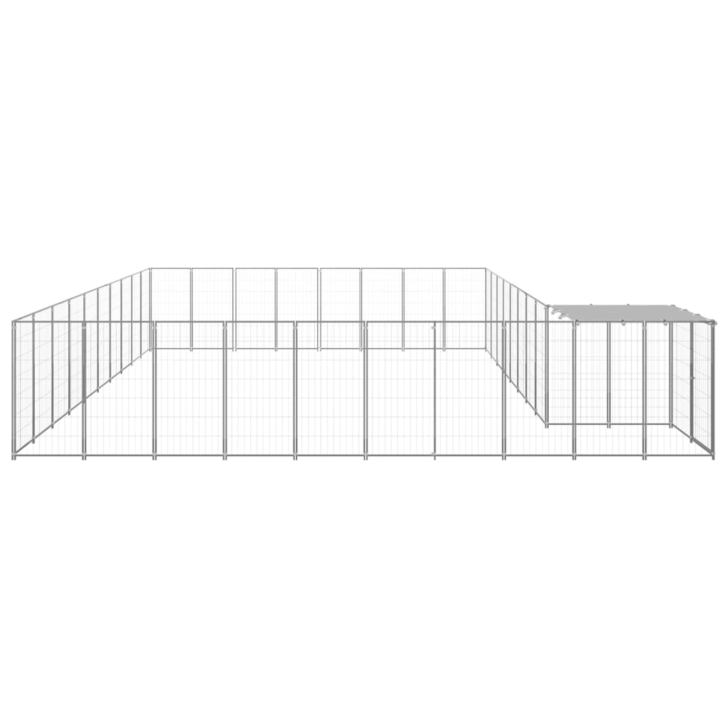 Canil 25,41 m² aço prateado