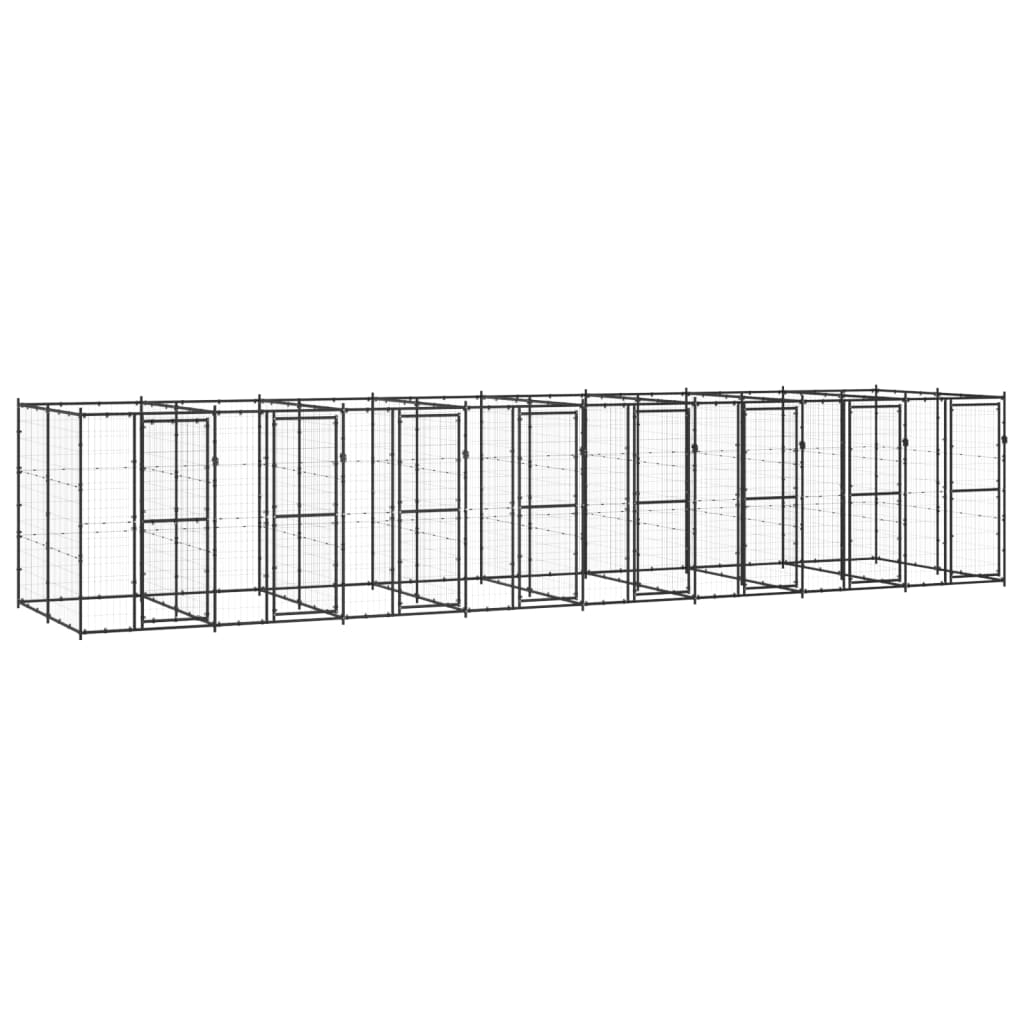 Canil de exterior 19,36 m² aço