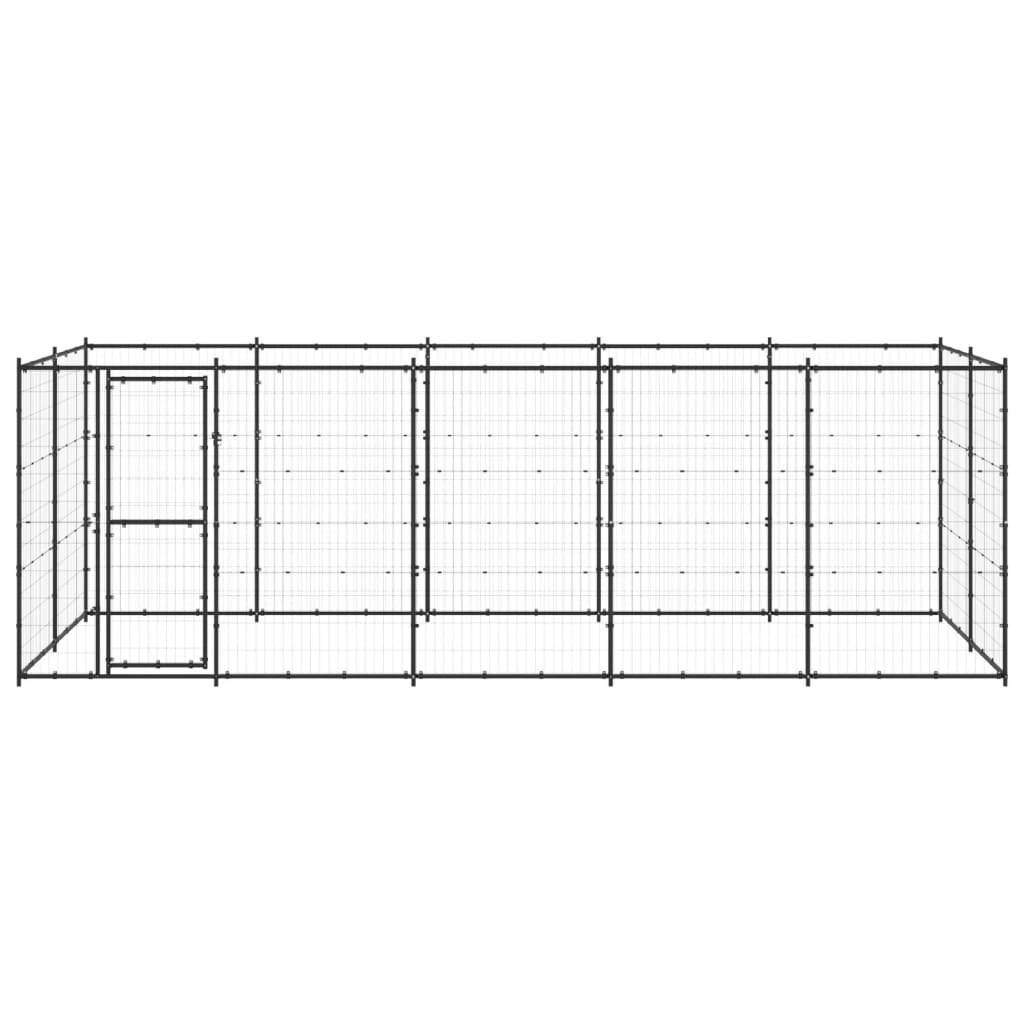 Canil de exterior 12,1 m² aço