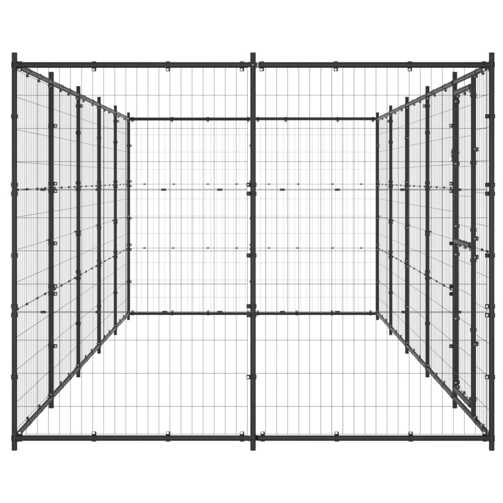 Canil de exterior 12,1 m² aço