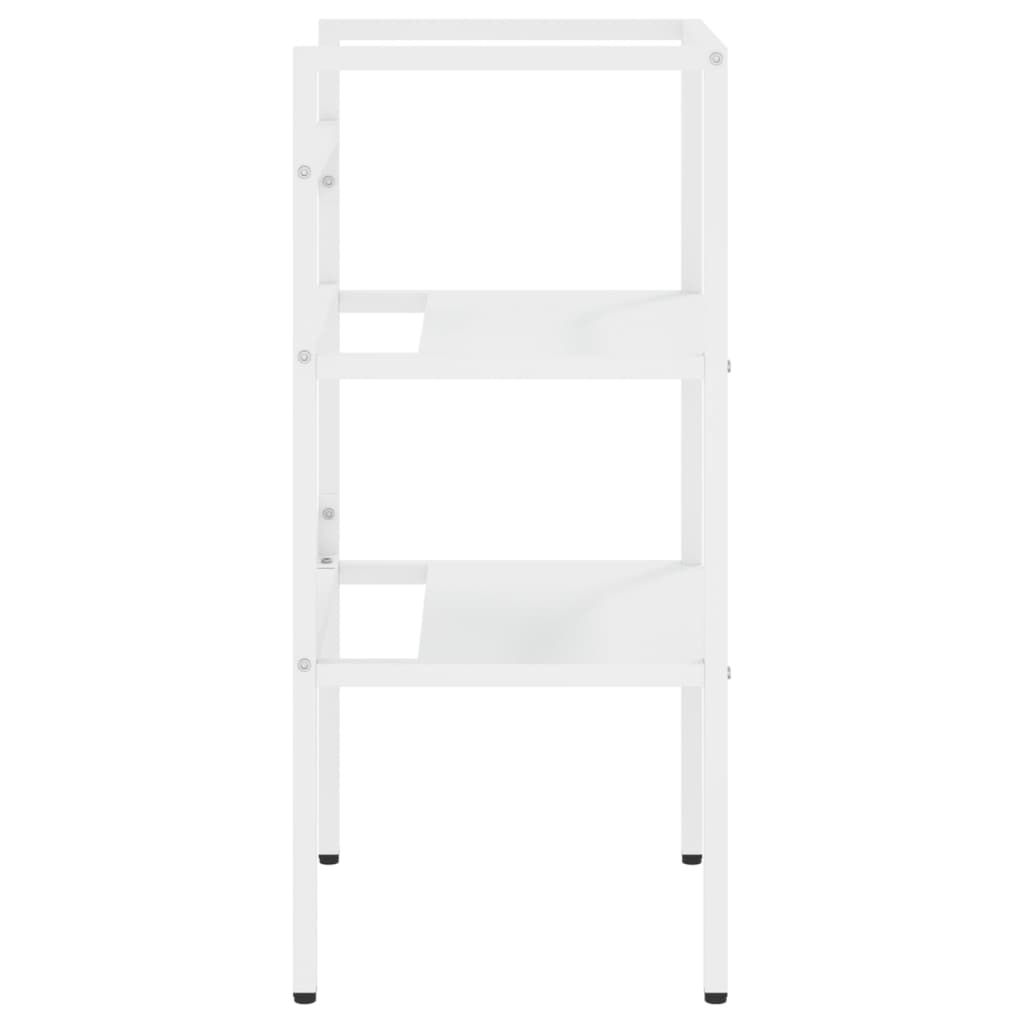 Estrutura p/ lavatório casa de banho ferro 40x38x83 cm branco