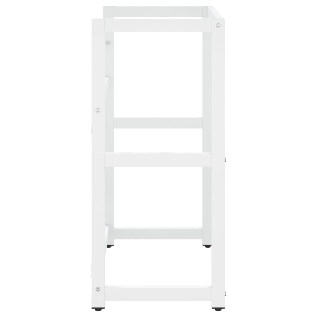 Estrutura p/ lavatório casa de banho ferro 59x38x83 cm branco