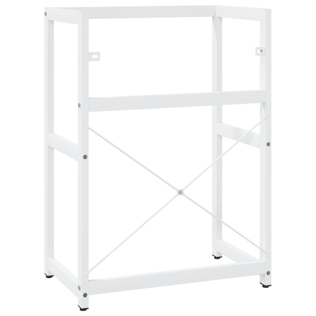 Estrutura p/ lavatório casa de banho ferro 59x38x83 cm branco