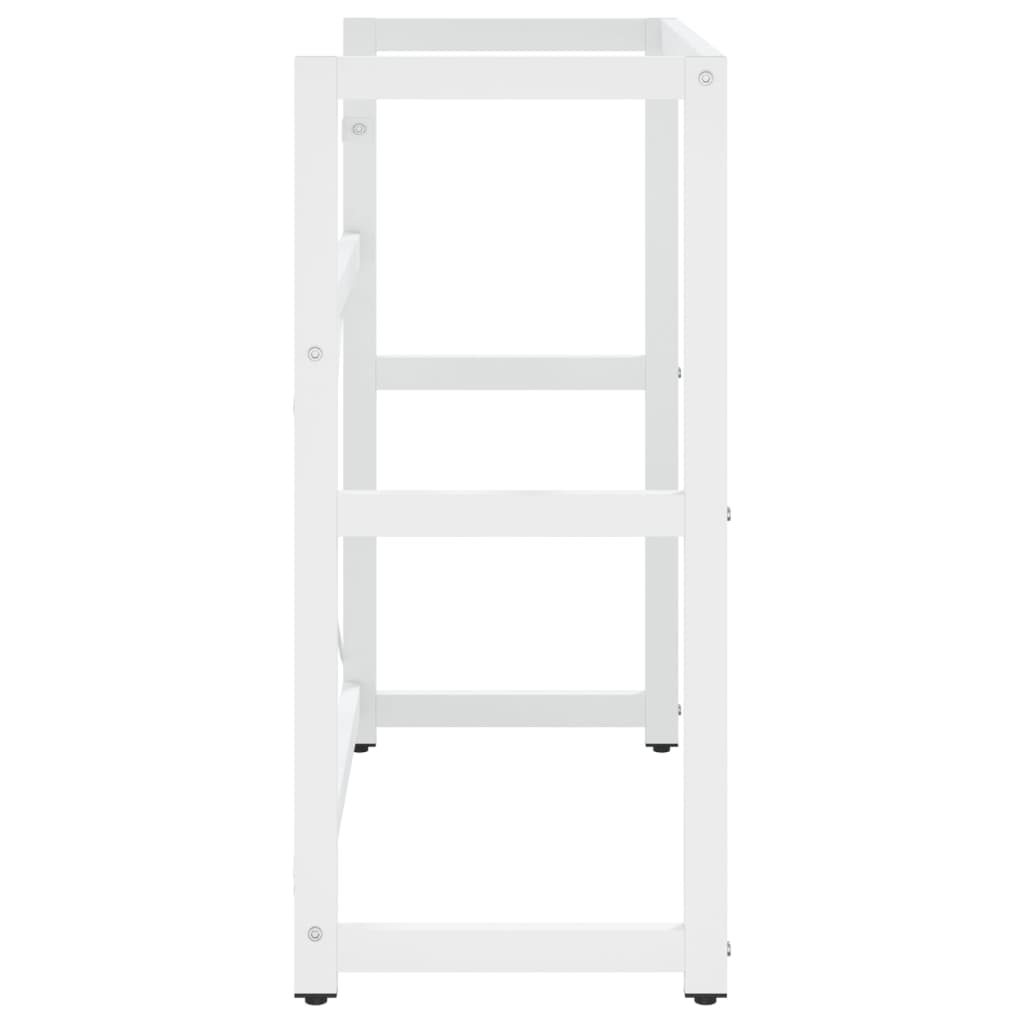 Estrutura p/ lavatório casa de banho ferro 79x38x83 cm branco