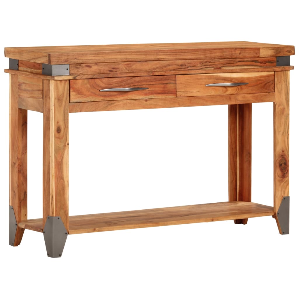 Mesa consola 110x34x74 cm madeira de acácia maciça