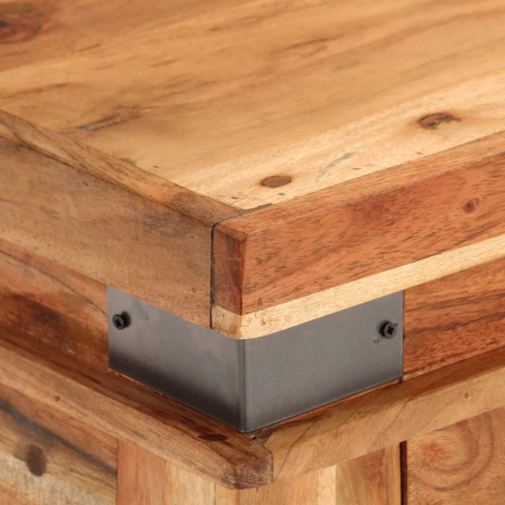 Mesa consola 110x34x74 cm madeira de acácia maciça
