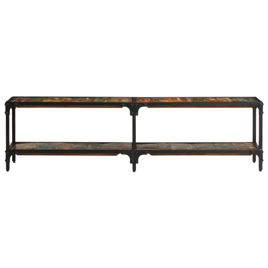 Móvel de TV 150x30x41 cm madeira recuperada maciça