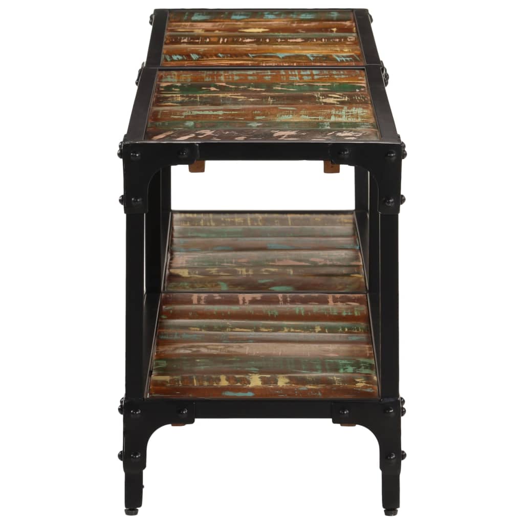 Móvel de TV 150x30x41 cm madeira recuperada maciça