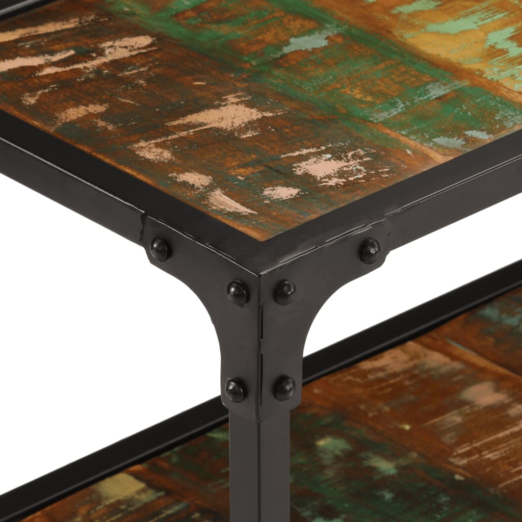 Móvel de TV 150x30x41 cm madeira recuperada maciça