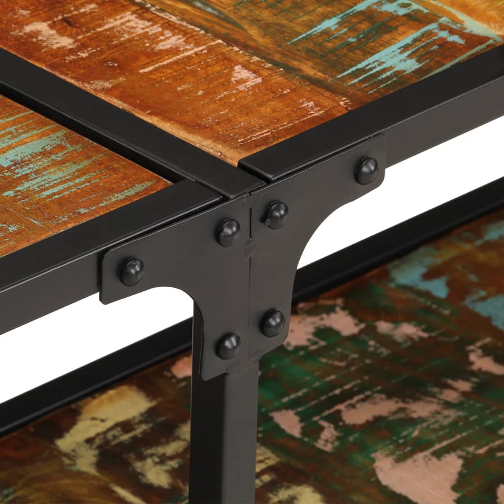 Móvel de TV 150x30x41 cm madeira recuperada maciça