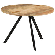 Mesa de jantar 110x75 cm madeira de mangueira maciça