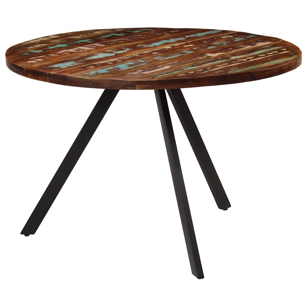 Mesa de jantar 110x75 cm madeira recuperada maciça