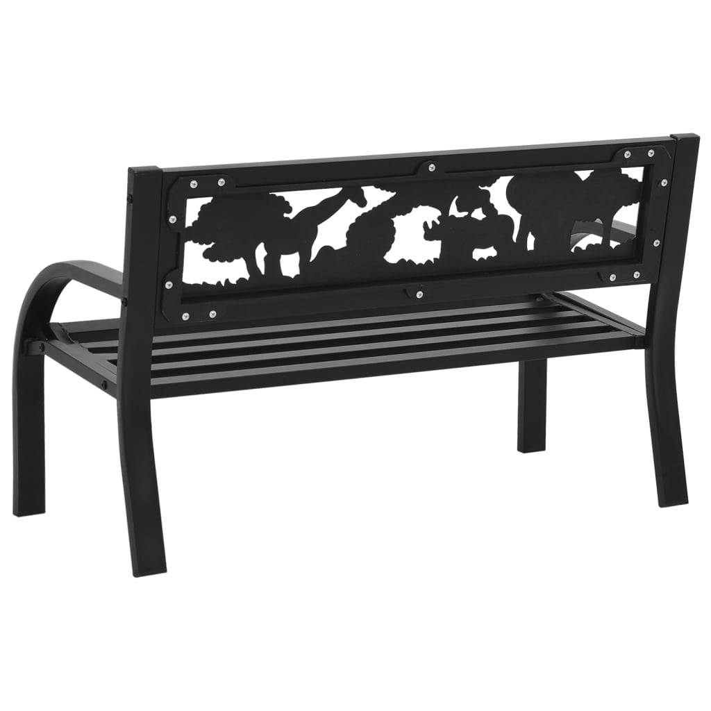 Banco de jardim para crianças 86 cm aço