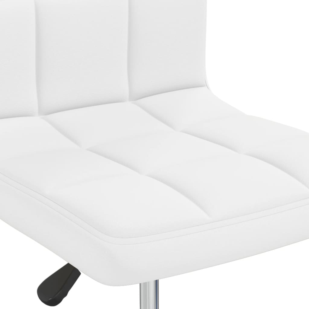 Cadeira de jantar couro artificial branco