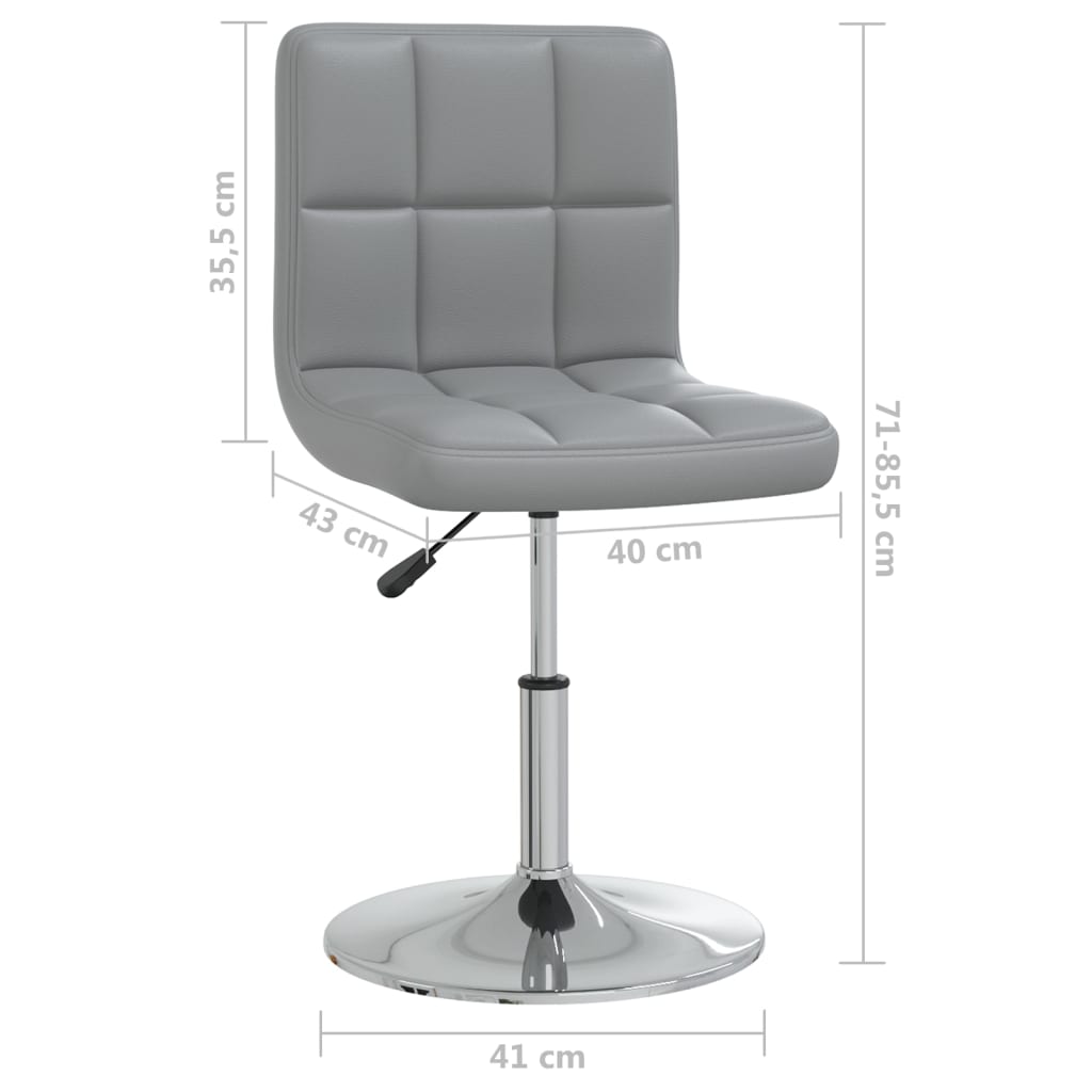 Cadeira de jantar couro artificial branco
