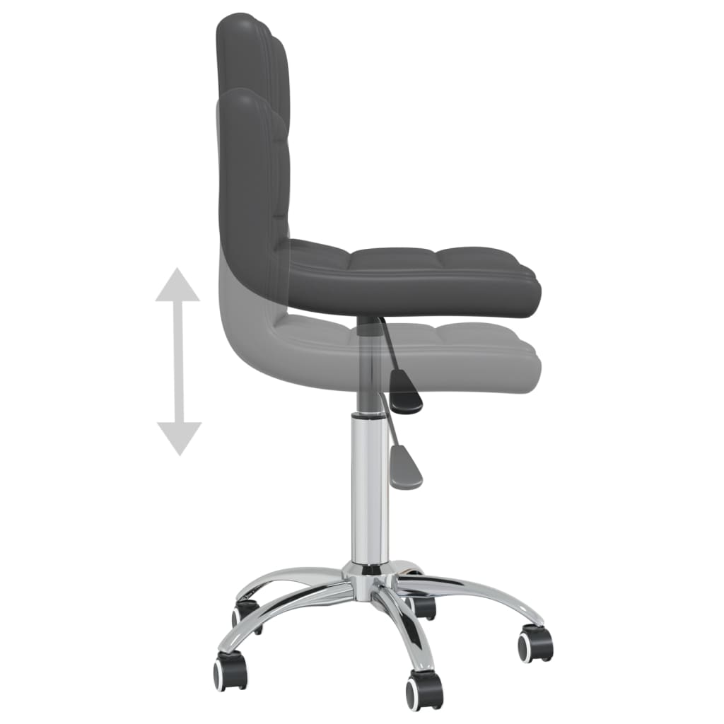 Cadeira de jantar giratória couro artificial branco