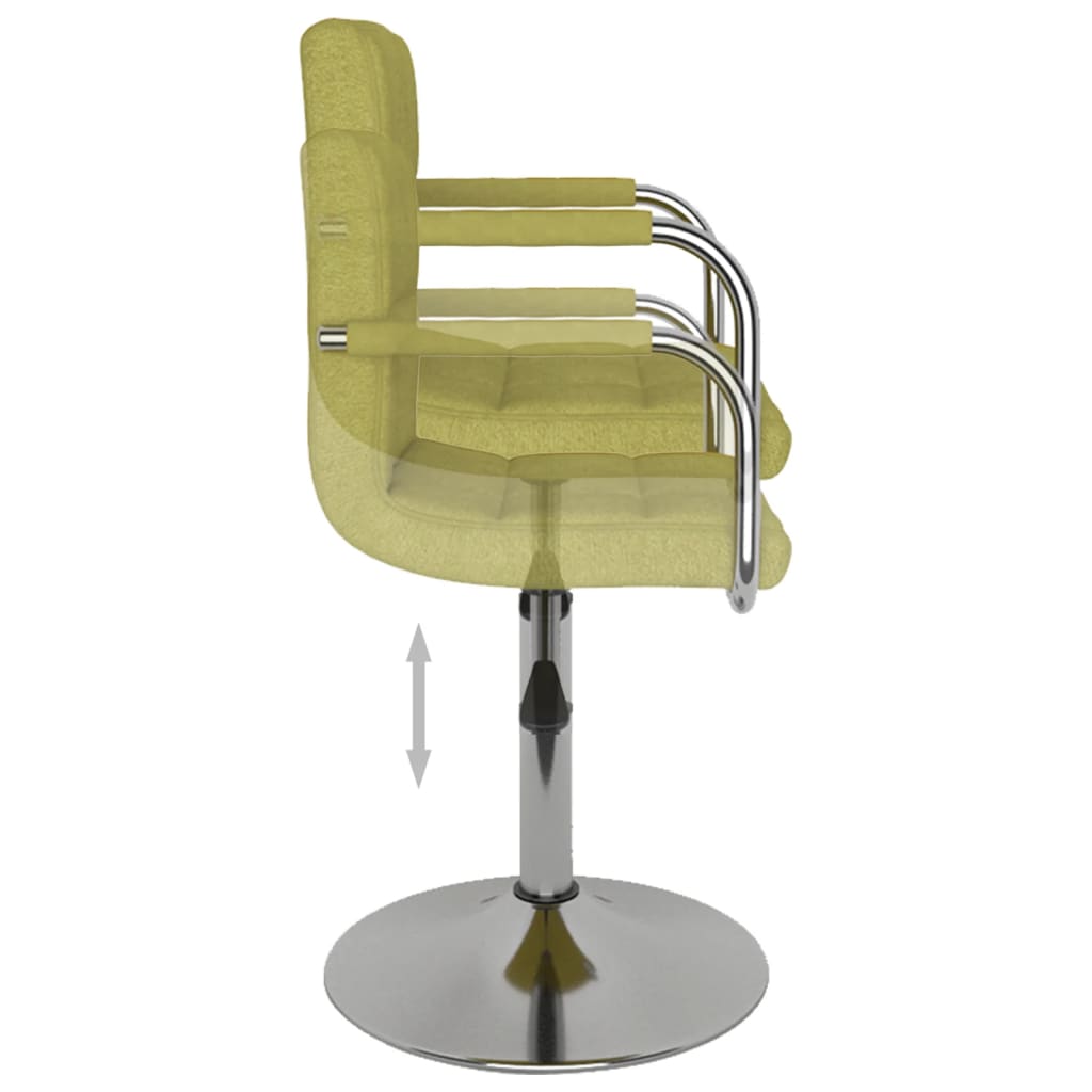 Cadeira de jantar tecido amarelo