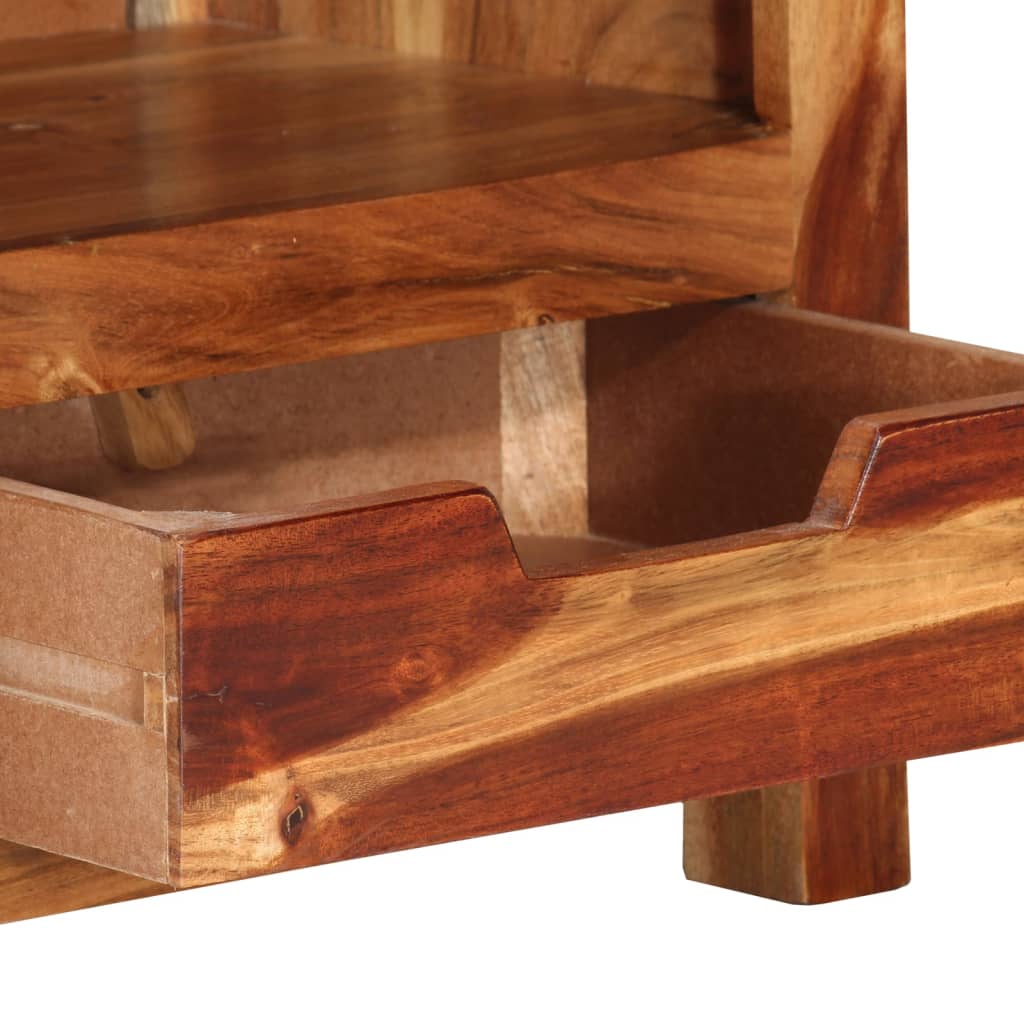 Móvel de TV 110x30x40 cm madeira de acácia maciça