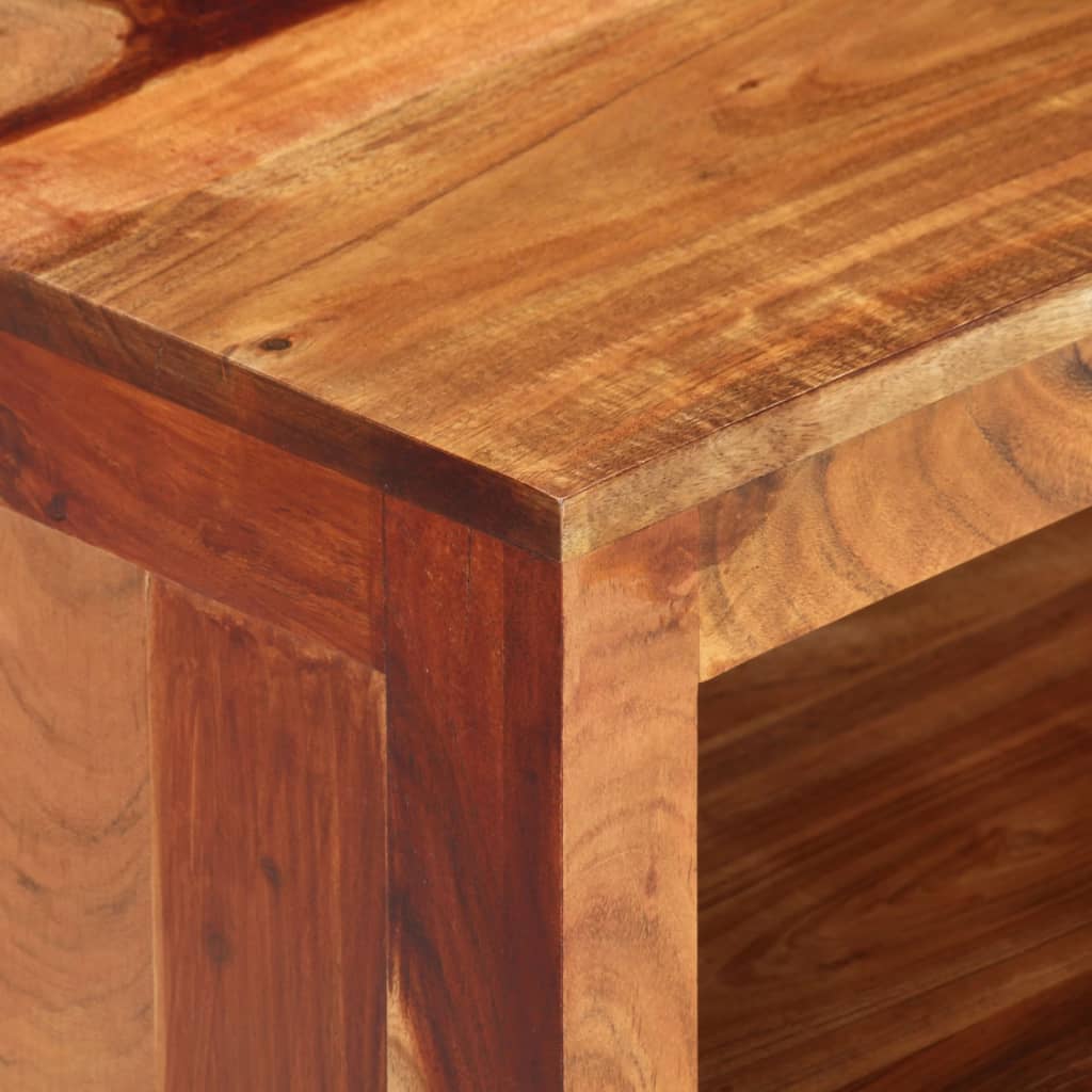 Móvel de TV 110x30x40 cm madeira de acácia maciça