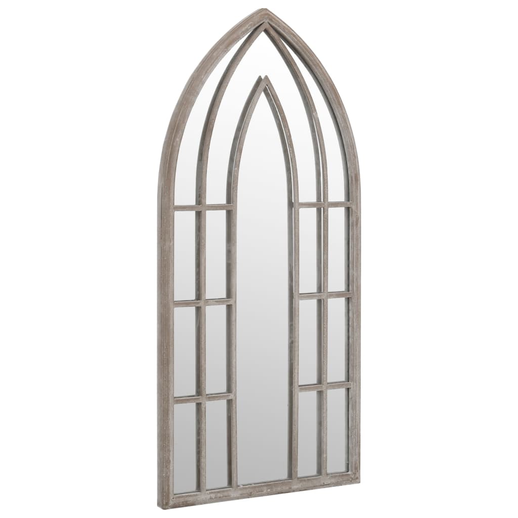 Espelho de jardim p/ uso exterior ferro 70x30 cm cor de areia