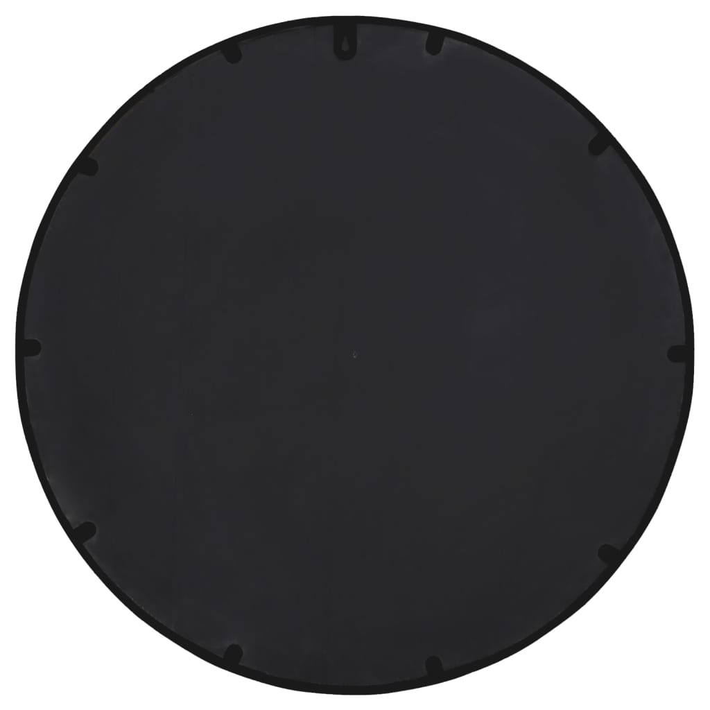 Espelho de jardim p/ uso exterior ferro 60x4 cm preto