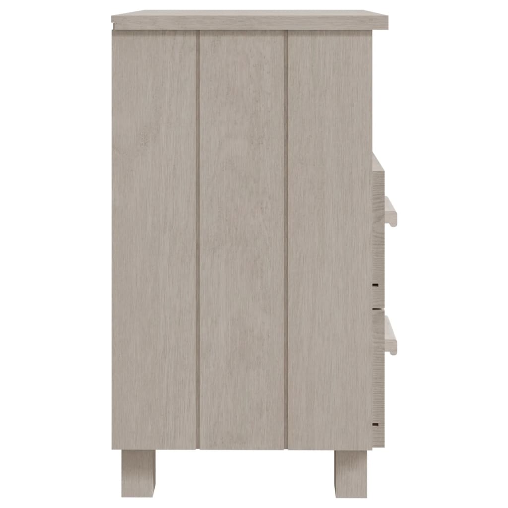 Mesas cabeceira HAMAR 2pcs 40x35x62 cm pinho maciço branco