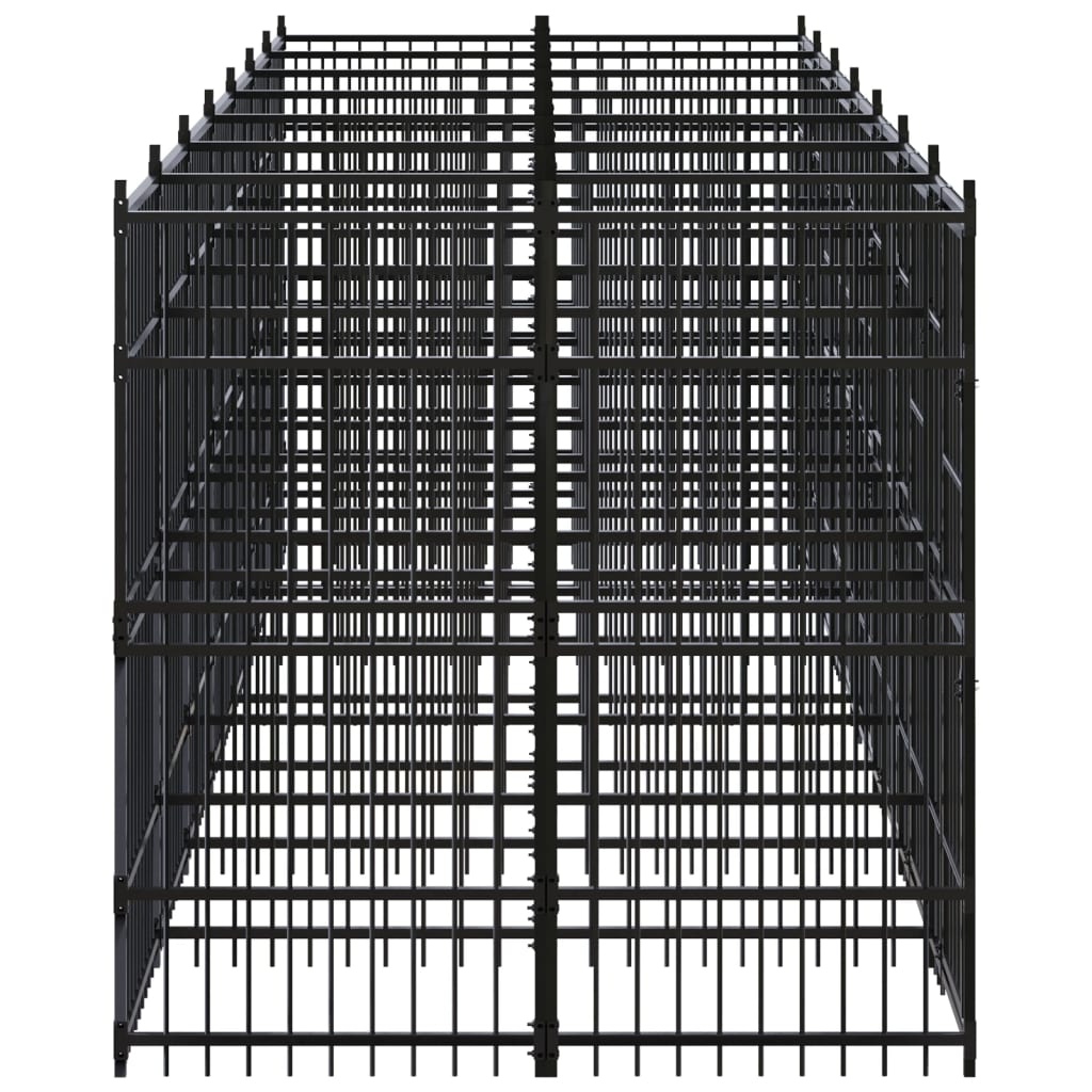Canil de exterior 12,9 m² aço