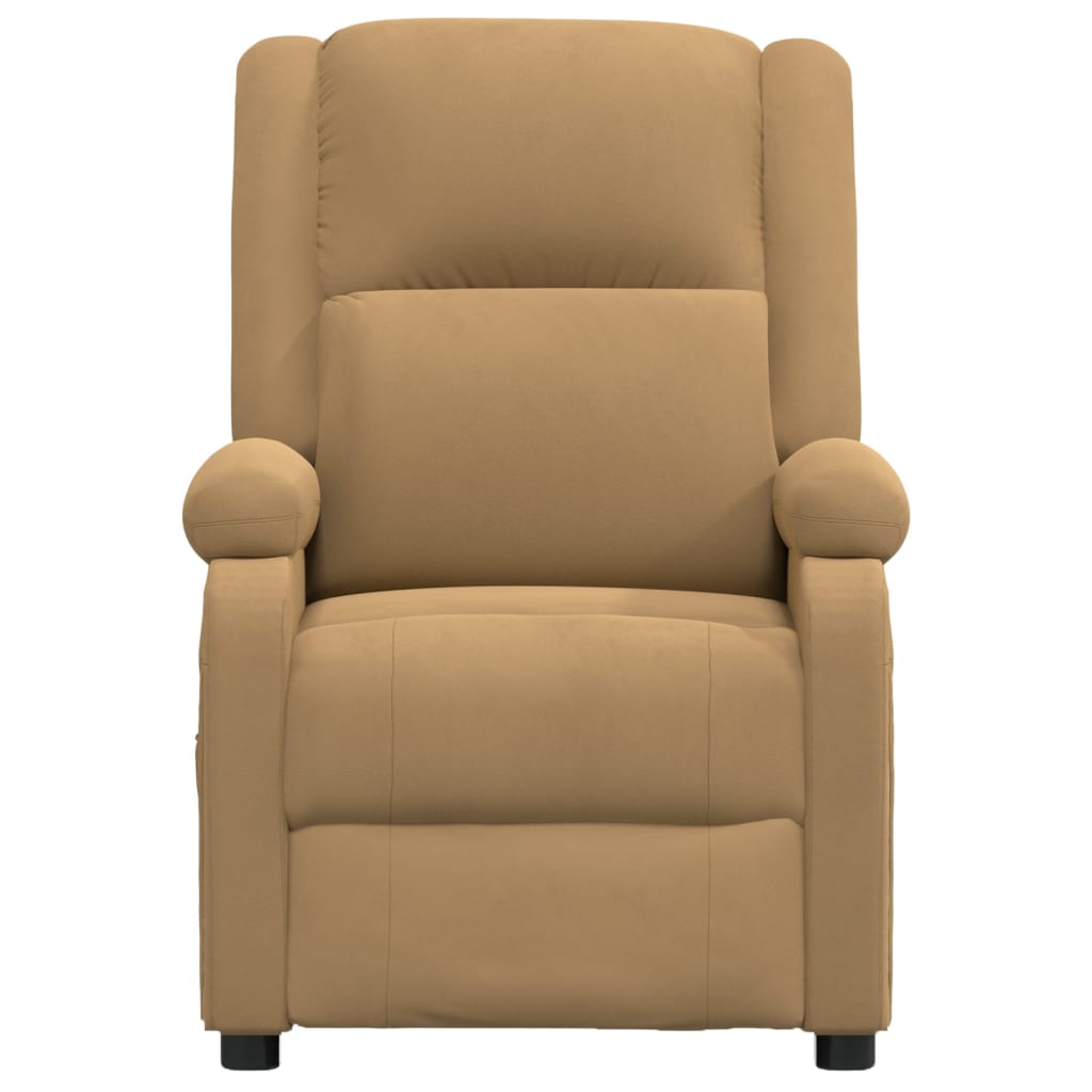 Poltrona de massagens veludo castanho
