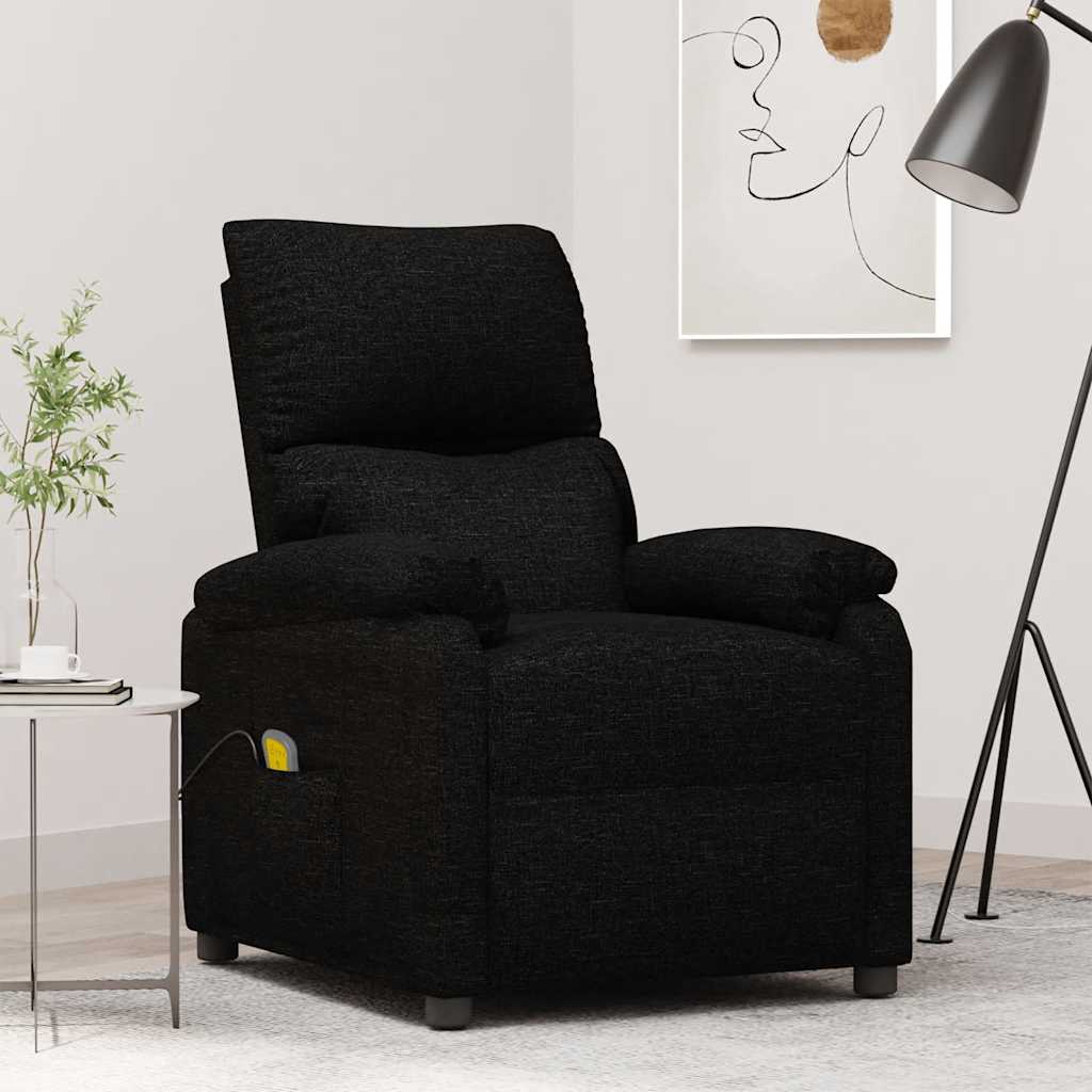 Poltrona de massagens tecido preto