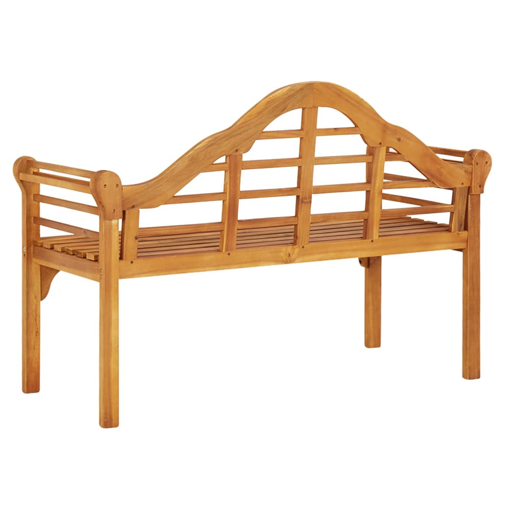Banco de jardim 125 cm madeira de acácia maciça
