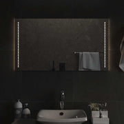 Espelho de casa de banho com luzes LED 90x50 cm