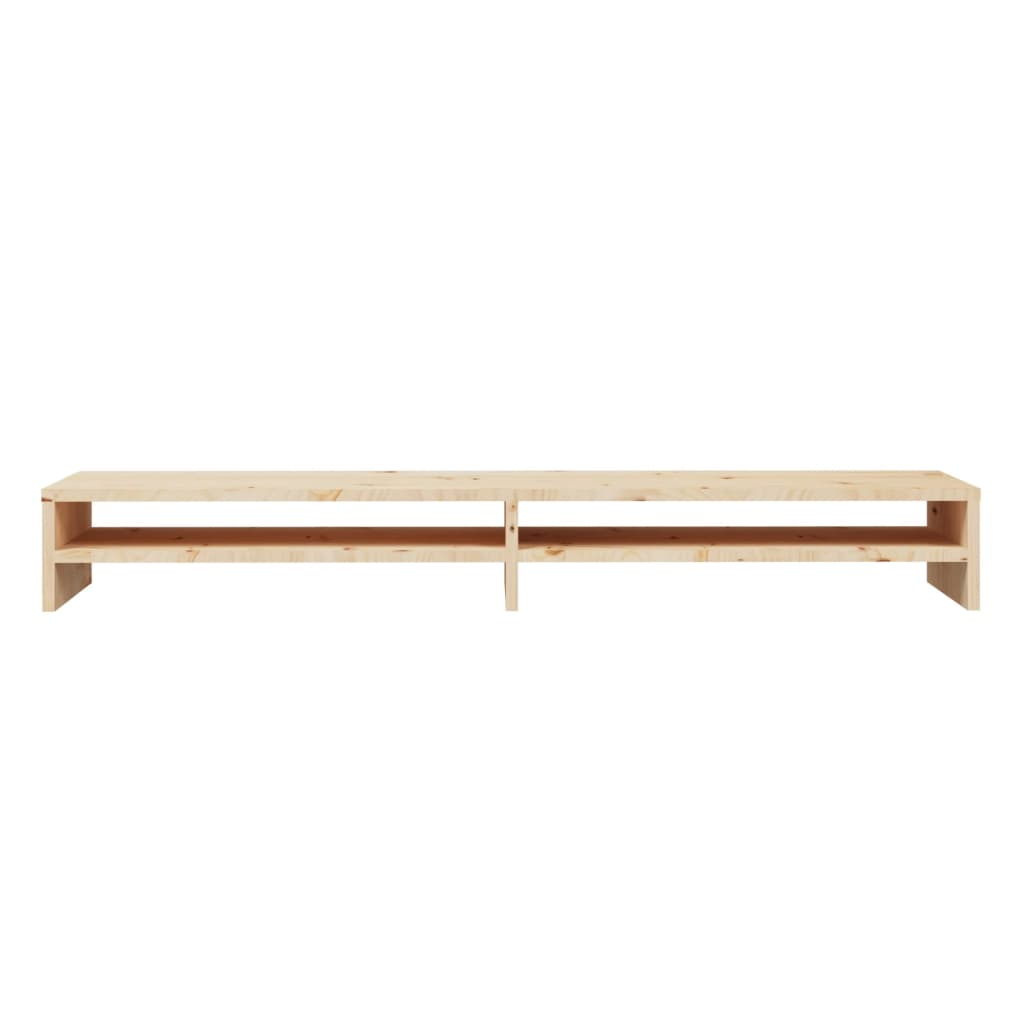 Suporte para monitor 100x24x13 cm pinho maciço branco