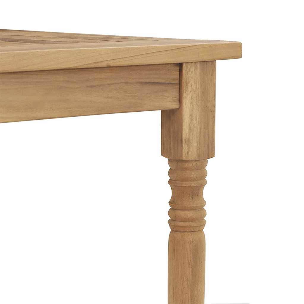 Mesa de bar dobrável 90x65x105 cm madeira de teca maciça