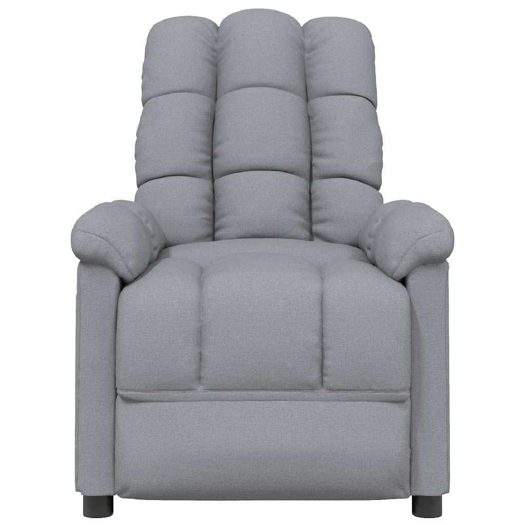 Poltrona de massagens tecido cinzento-claro