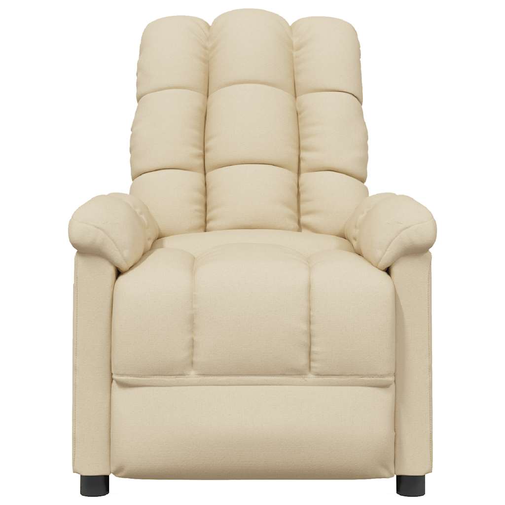 Poltrona de massagens tecido cor creme