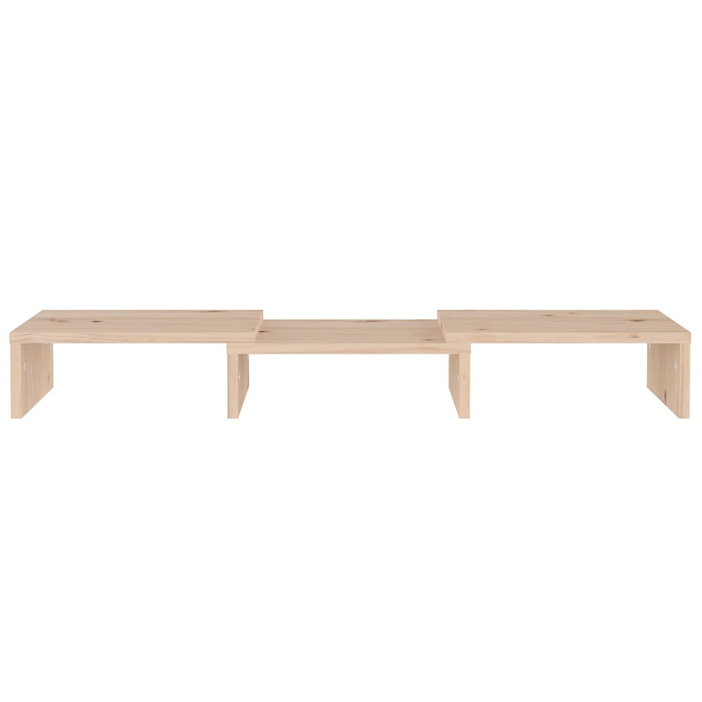 Suporte para monitor 60x24x10,5 cm madeira pinho maciça branco