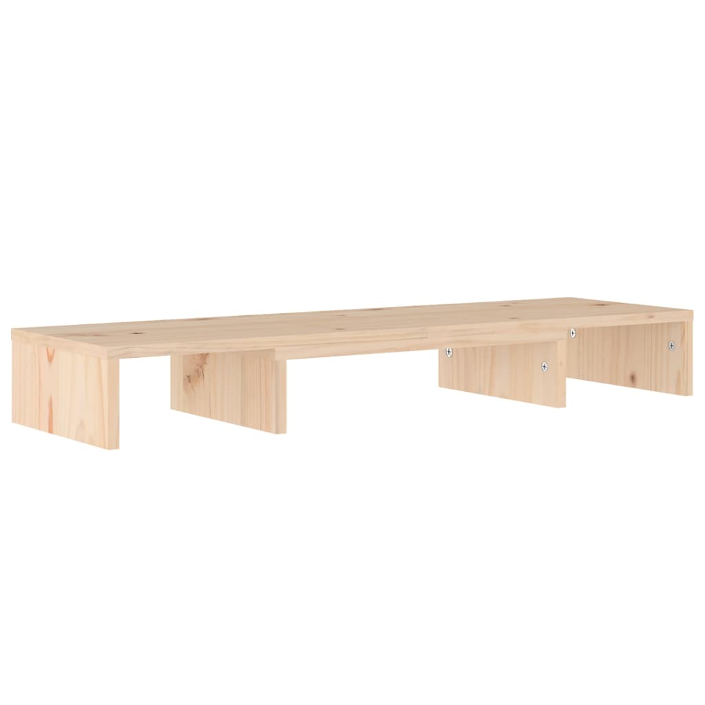 Suporte para monitor 60x24x10,5 cm madeira pinho maciça branco