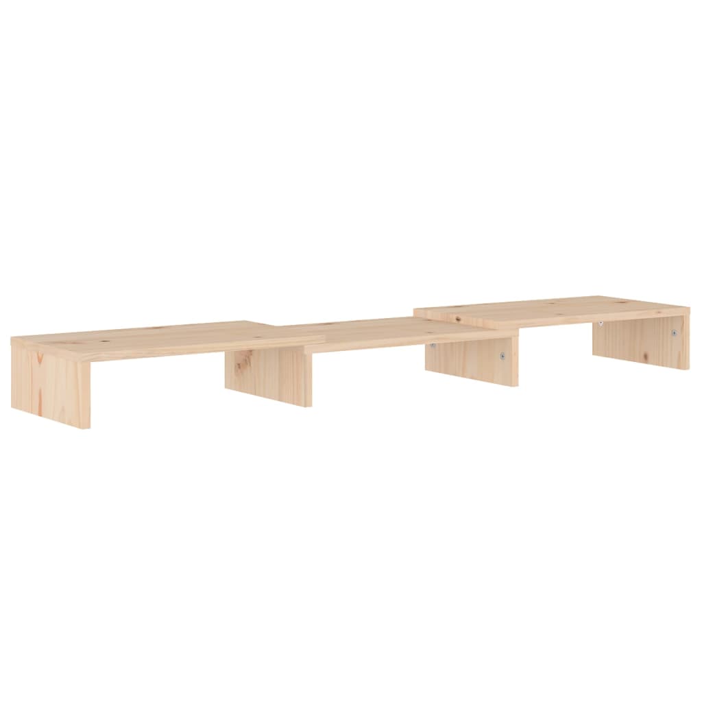 Suporte para monitor 60x24x10,5 cm madeira pinho maciça branco