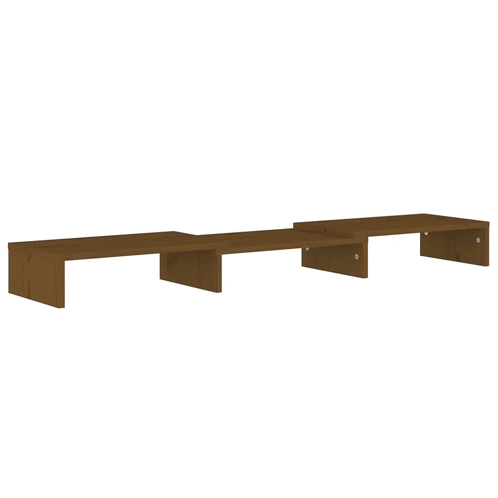 Suporte para monitor 60x24x10,5 cm madeira pinho maciça branco