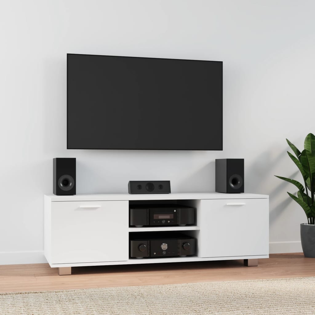 Móvel de TV 120x40,5x35 cm derivados de madeira branco
