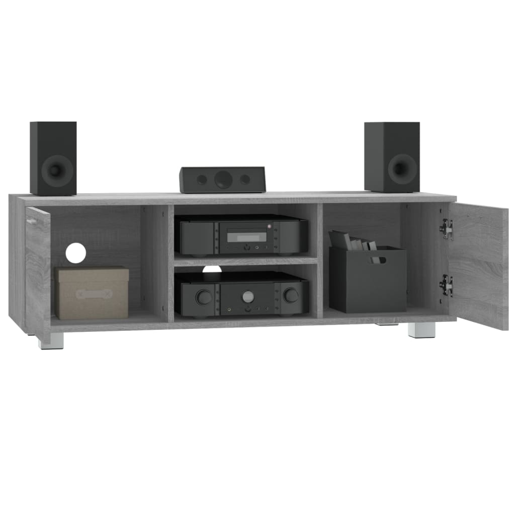 Móvel de TV 120x40,5x35 cm derivados de madeira cinzento sonoma