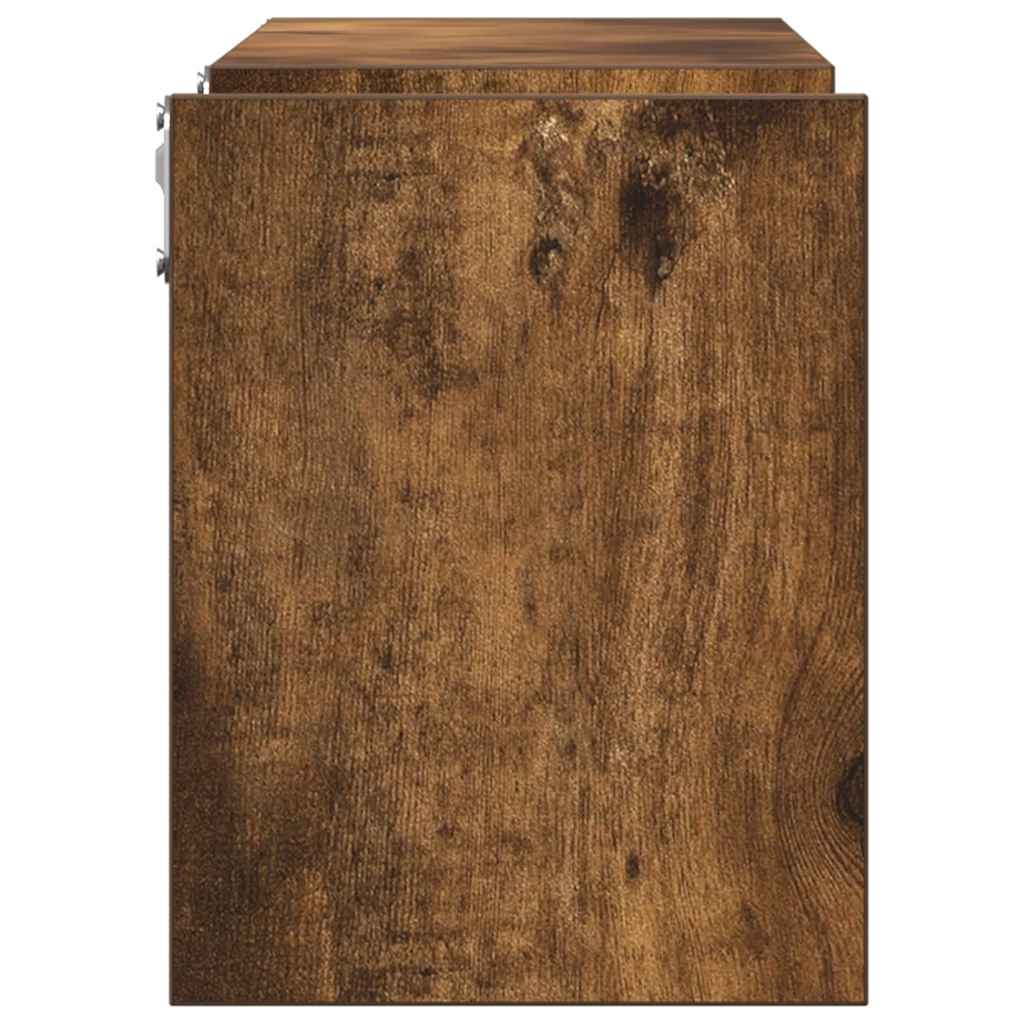 Prateleiras parede 2 pcs derivados madeira 100x15x20 cm cinza